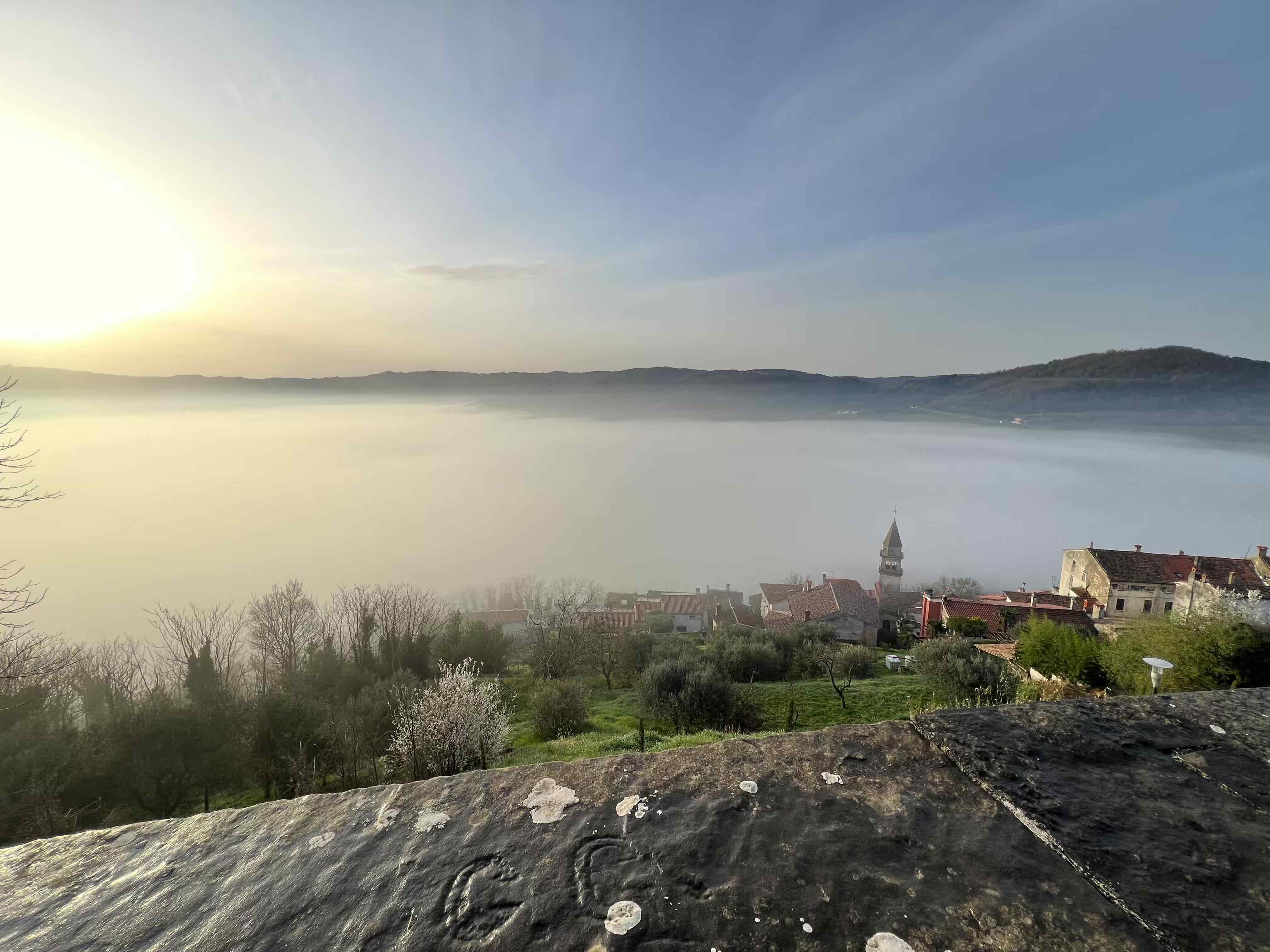 From the wall of Motovun